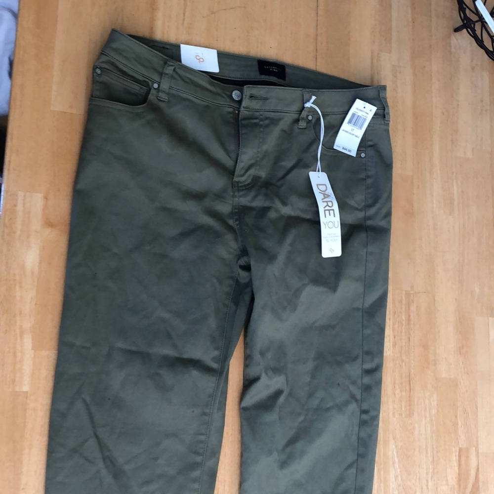 Dusky Green Celebrity Pink Skinny Jeans